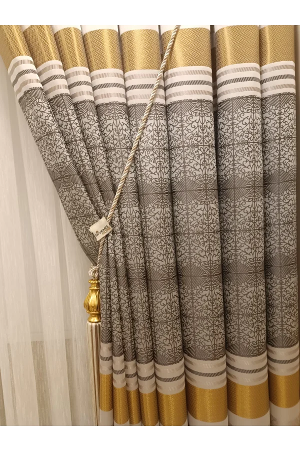 NİVEMESHOME MONZA V-2002 ATLANTİS KLASSISCHES 1/3 DICKES VORHANGSTOFF BPT.