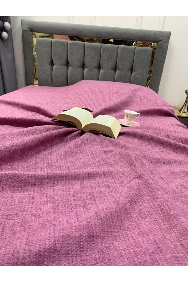 NİVEMESHOME MOR 160X230 TEK PİKE ÖRTÜSÜ TEK KİŞİLİK