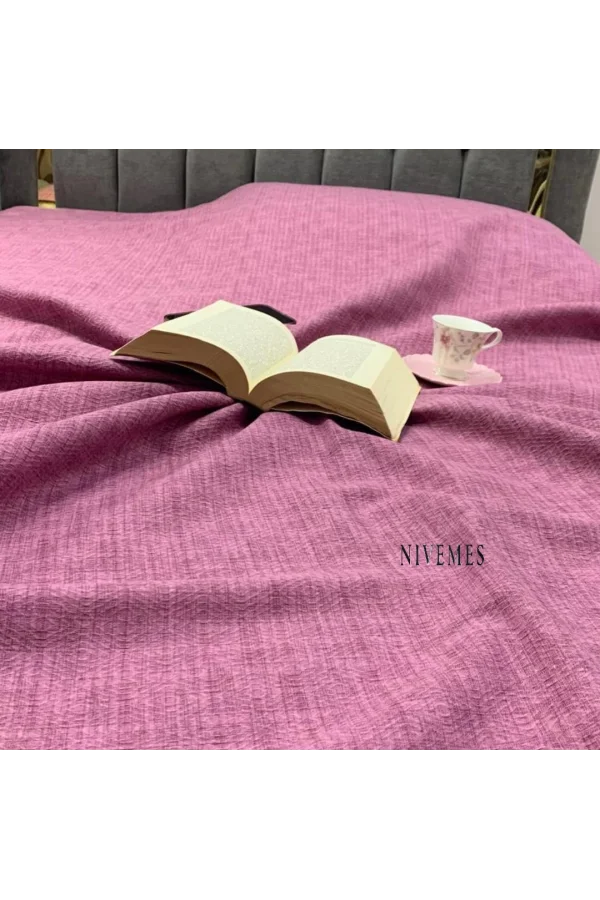 NİVEMESHOME MOR 160X230 TEK PİKE ÖRTÜSÜ TEK KİŞİLİK