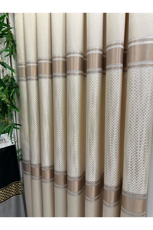 NİVEMESHOME MOZAİK FT614163 V-101 CREMA 1/3 TESSUTO FONDO A TESSITURA FITA PESANTE