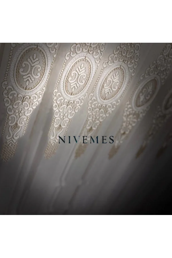 NIVEMESHOME GLÜCKLICHE STERNZEICHEN-DESIGN 1650 1/3 DICKES FALTIGES VOILE-VORHANG APM