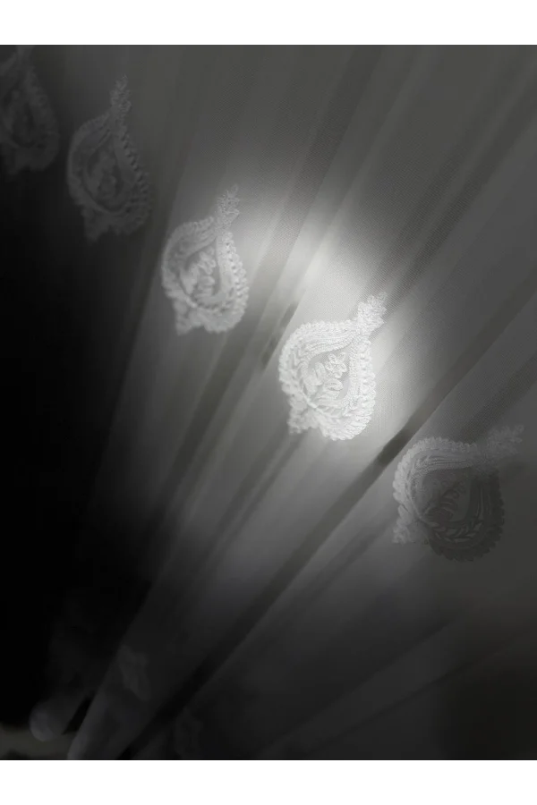 NİVEMESHOME NARDEN 1/3 DİK KURUMLU TÜL PERDE APM