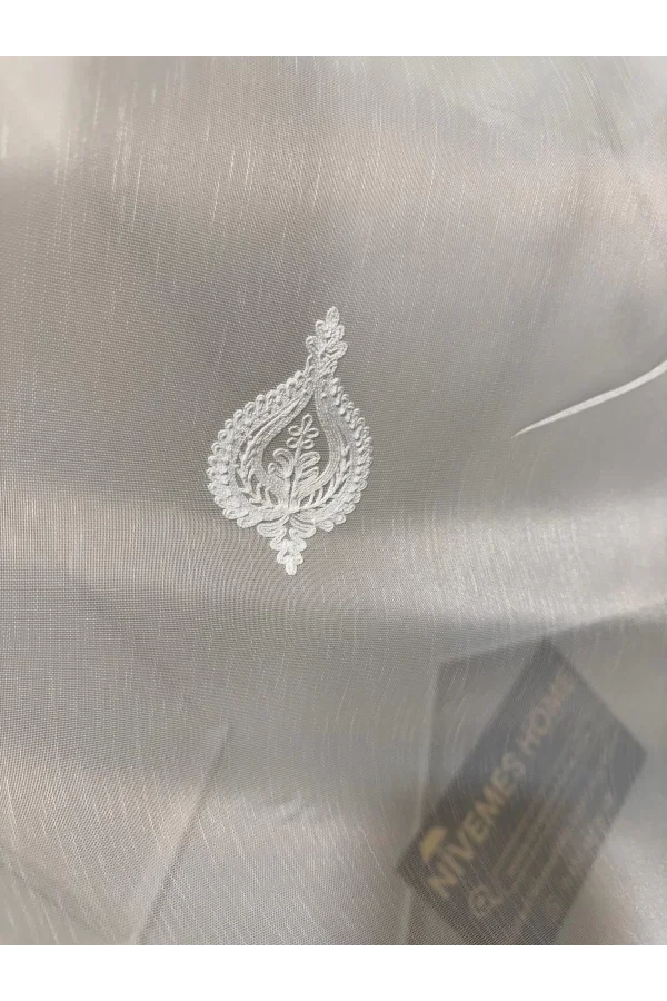 NİVEMESHOME NARDEN 1/3 DİK KURUMLU TÜL PERDE APM