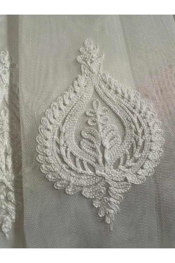 NİVEMESHOME NARDEN 1/3 DİK KURUMLU TÜL PERDE APM