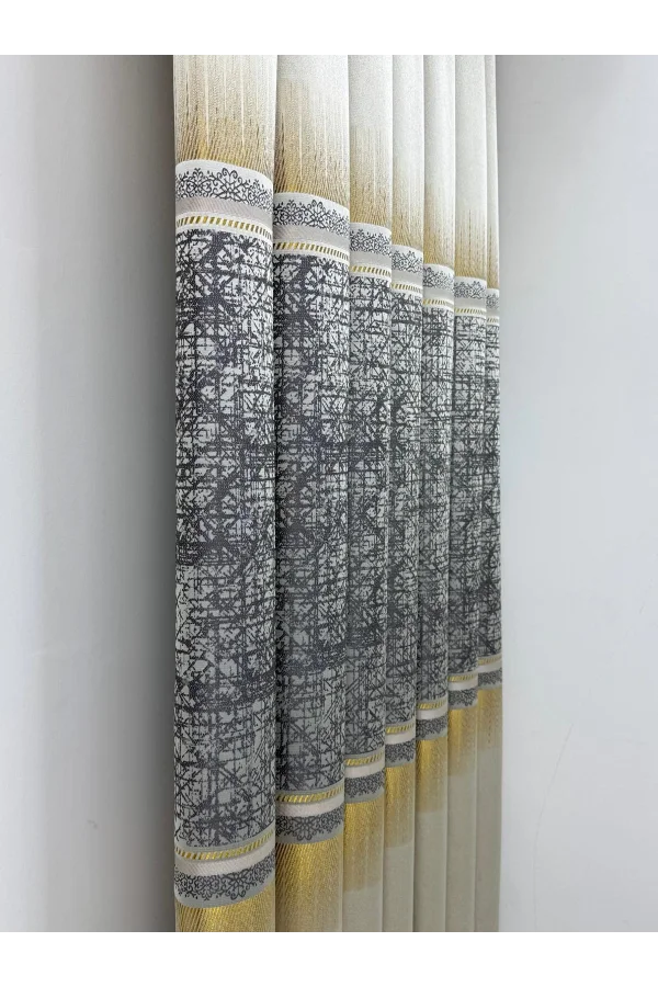 NİVEMESHOME NİLÜFER V -122 1/3 SIK PİLELİ FON PERDE APM