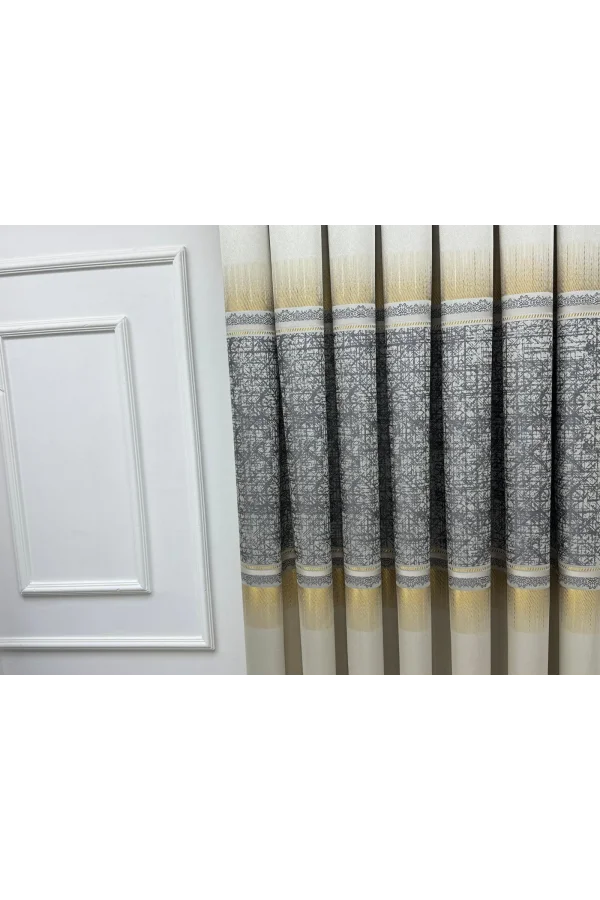 NİVEMESHOME NİLÜFER V -122 1/3 SIK PİLELİ FON PERDE APM