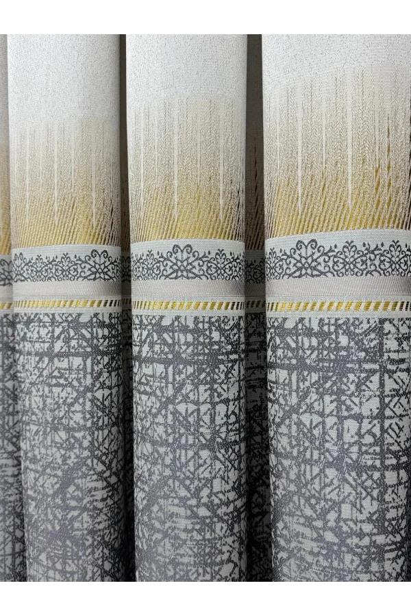 NİVEMESHOME NİLÜFER V -122 1/3 SIK PİLELİ FON PERDE APM