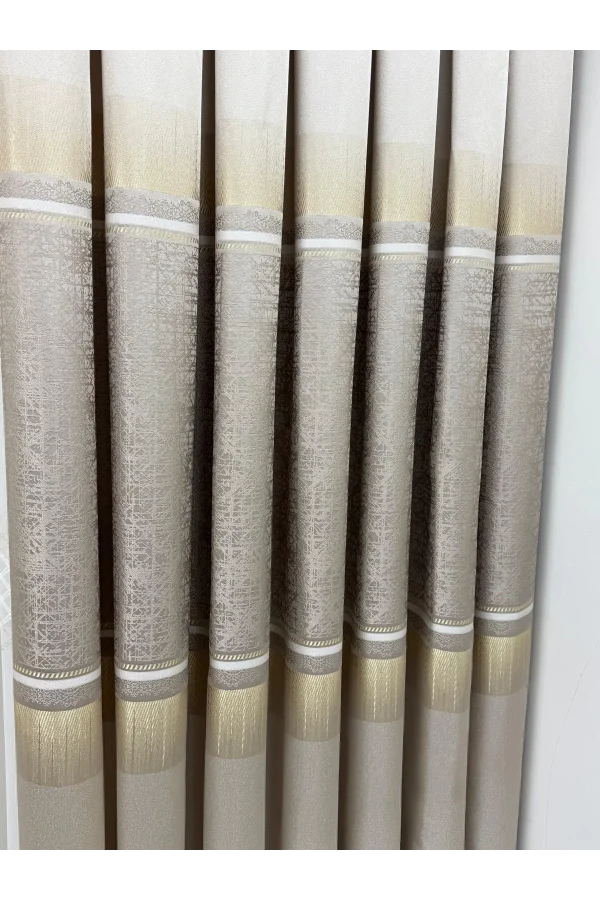 NİVEMESHOME NİLÜFER V -5228 1/3 SIK PİLELİ FON PERDE APM