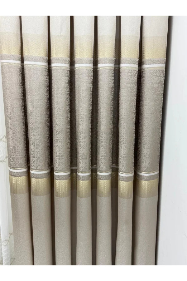 NİVEMESHOME NİLÜFER V -5228 1/3 SIK PİLELİ FON PERDE APM