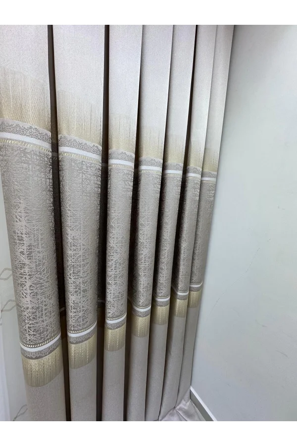 NİVEMESHOME NİLÜFER V -5228 1/3 SIK PİLELİ FON PERDE APM