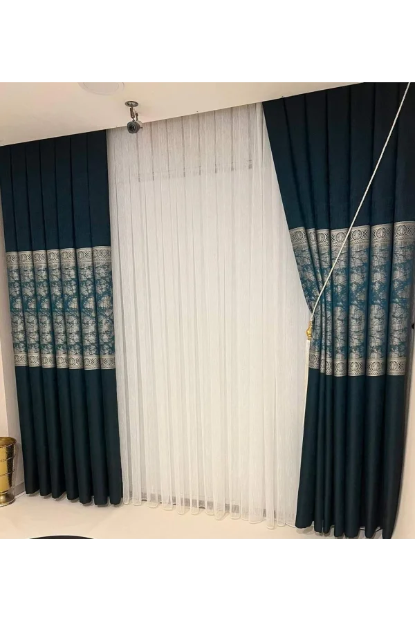 NİVEMESHOME NİNA GRÜN 1/3 DICK GEFALTETER VORHANG APM