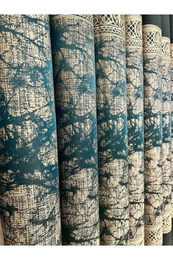 NİVEMESHOME NİNA GRÜN 1/3 DICK GEFALTETER VORHANG APM