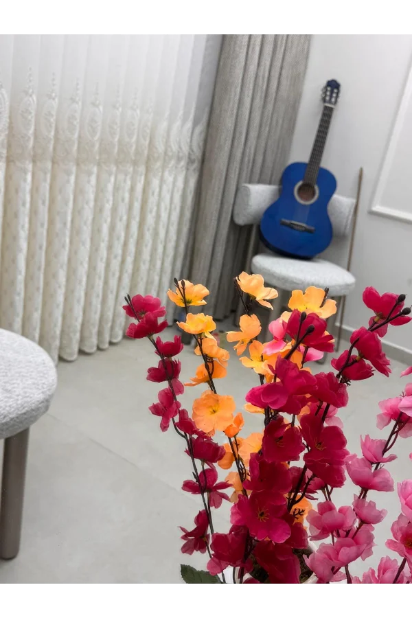 NİVEMESHOME NOVA GOLD DETAYLI  1/3  PİLELİ TÜL PERDE APM