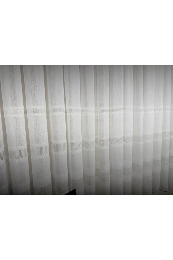 NİVEMESHOME ÖZEL DOKULU MODERN 1/3 SIK PİLELİ TÜLL VORHANGARDINE APM