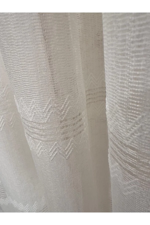 NİVEMESHOME ÖZEL DOKULU MODERN 1/3 SIK PİLELİ TÜLL VORHANGARDINE APM