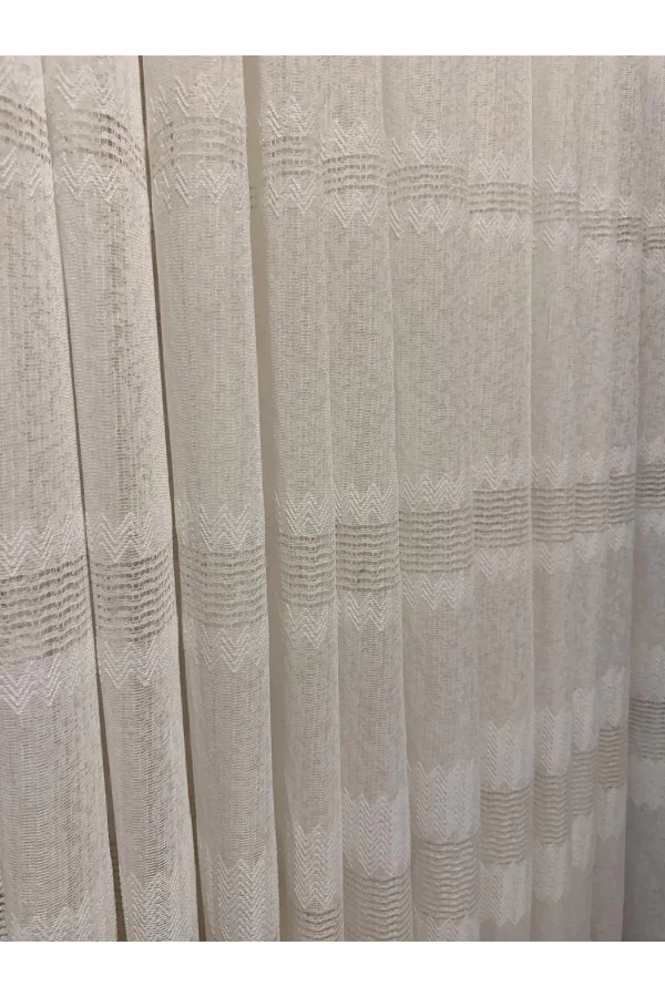 NİVEMESHOME ÖZEL DOKULU MODERN 1/3 SIK PİLELİ TÜLL VORHANGARDINE APM