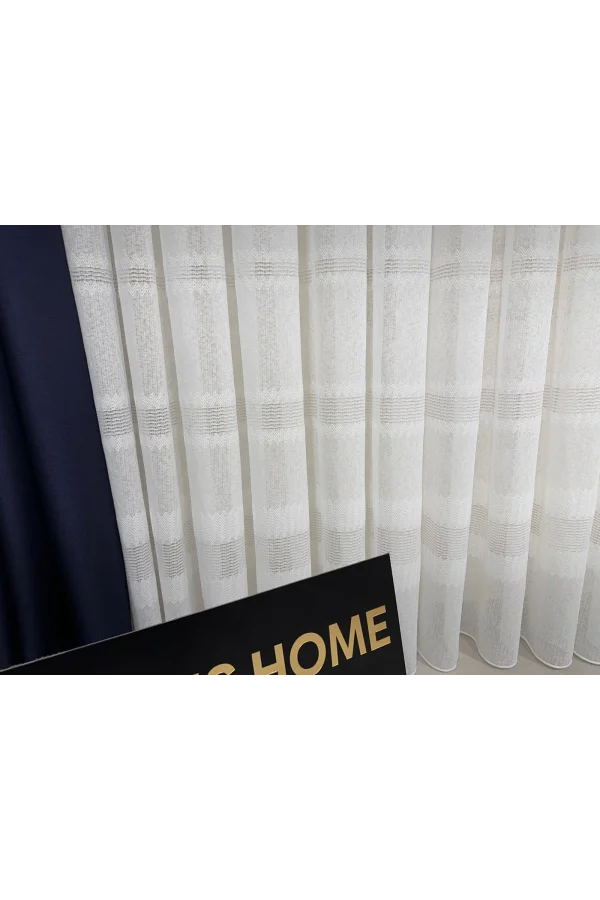 NİVEMESHOME ÖZEL DOKULU MODERN 1/3 SIK PİLELİ TÜLL VORHANGARDINE APM