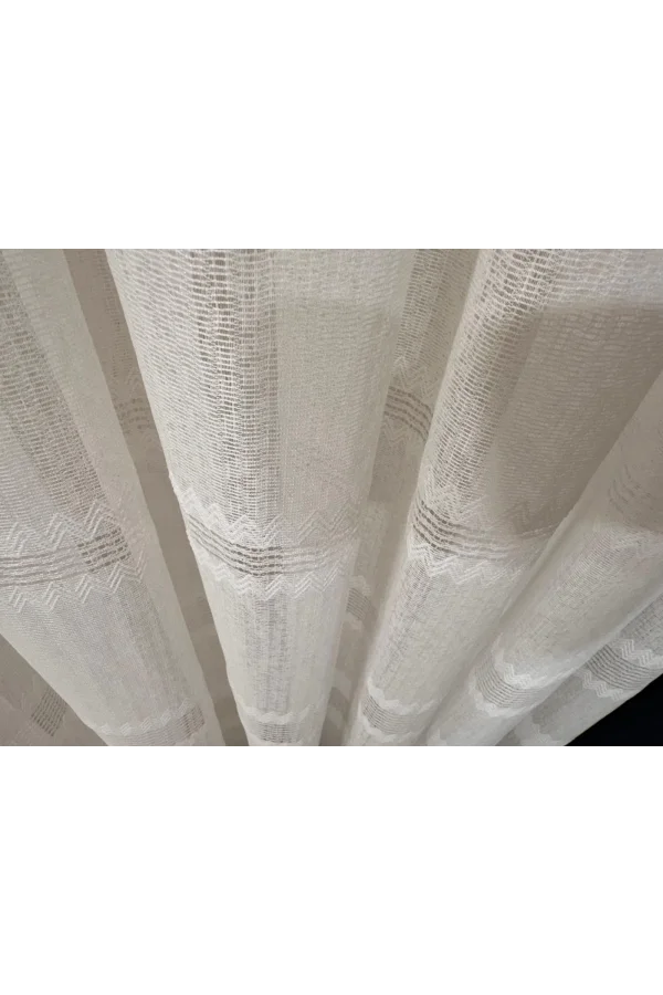 NİVEMESHOME ÖZEL DOKULU MODERN 1/3 SIK PİLELİ TÜLL VORHANGARDINE APM