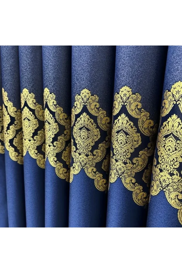 NİVEMESHOME PARIS BLAU V-533 1/3 DICHTE FALTE GARDINE APM