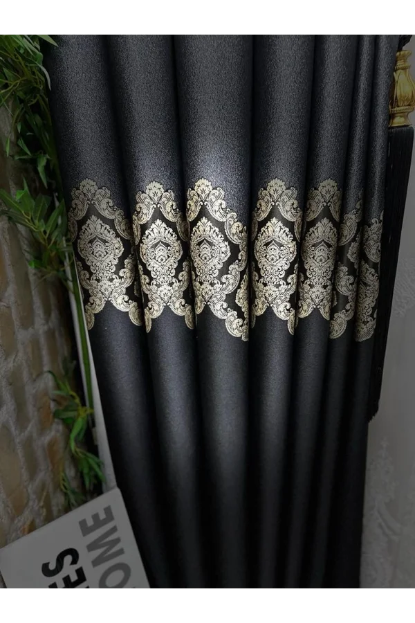 NİVEMESHOME PARLA V-932  1/3 SIK PİLELİ FON PERDE APM