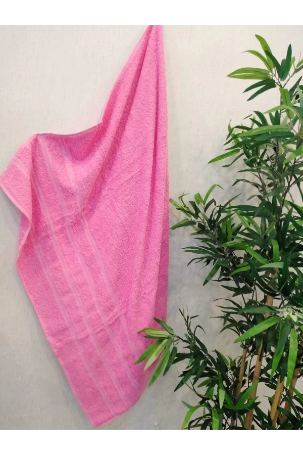 TOALLA DE BAÑO ROSA NIVEMESHOME CINAR