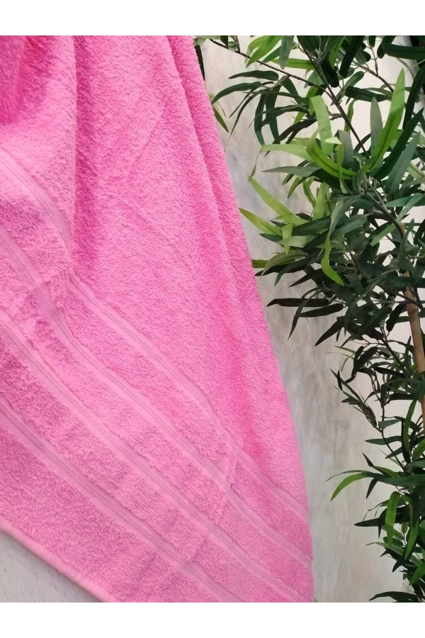 TOALLA DE BAÑO ROSA NIVEMESHOME CINAR