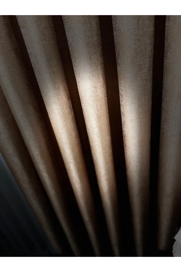 NİVEMESHOME PERA GOLD 1/3 SIK PİLELİ FON PERDE APM