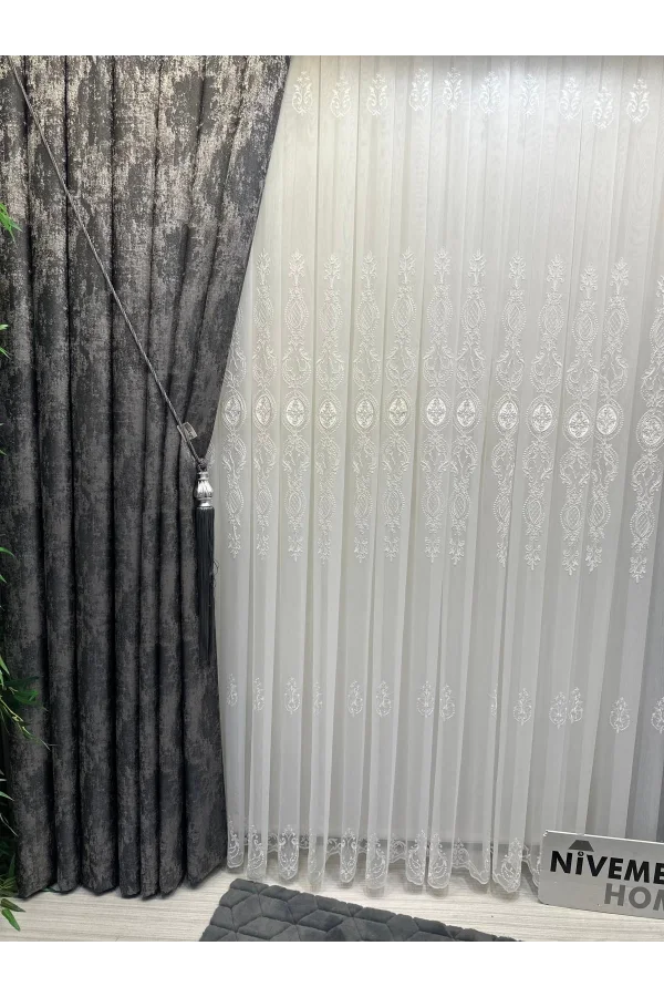 NİVEMESHOME PERA V-2501 1/3 ПЛИССИРОВАННАЯ ФОНОВАЯ ШТОРА APM