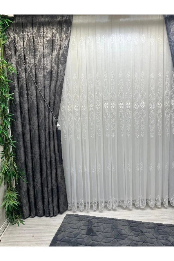 NİVEMESHOME PERA V-2501 1/3 ПЛИССИРОВАННАЯ ФОНОВАЯ ШТОРА APM