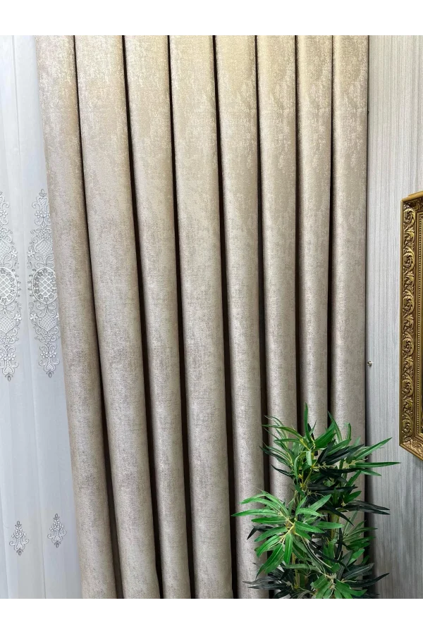 NİVEMESHOME PERA V-5201 1/3 DENSAMENTE FRUNCIDO CORTINA DE FONDO APM