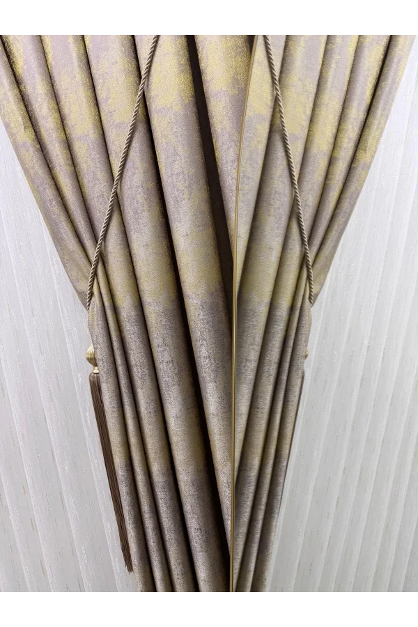 NİVEMESHOME PERA V-5206 1/3 SIK PİLELİ FON PERDE APM