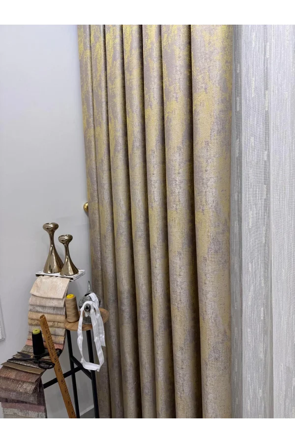 NİVEMESHOME PERA V-5206 1/3 SIK PİLELİ FON PERDE APM