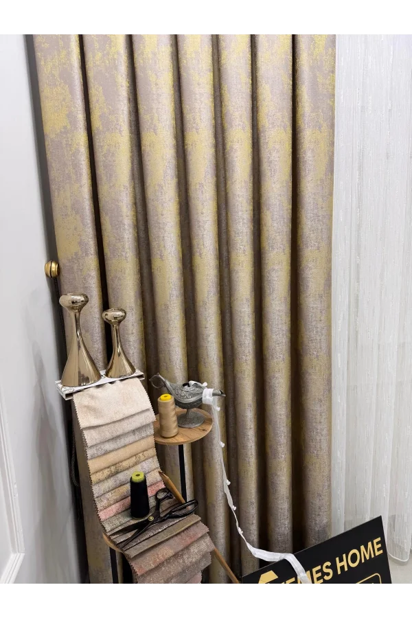 NİVEMESHOME PERA V-5206 1/3 SIK PİLELİ FON PERDE APM