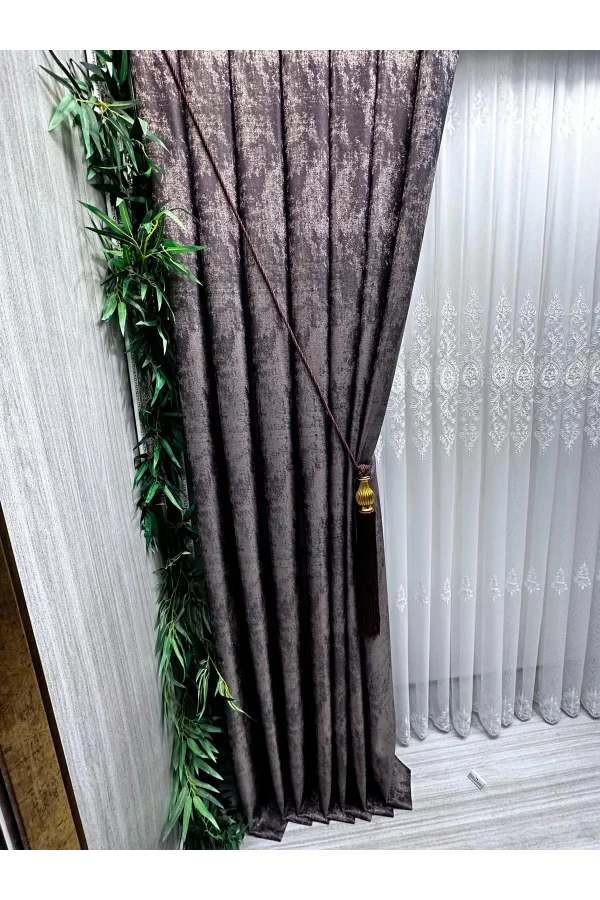 NİVEMESHOME PERA V-5301 1/3 DENSE PILED CURTAIN APM