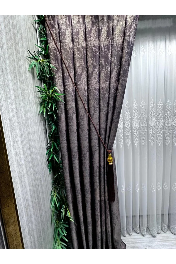 NİVEMESHOME PERA V-5301 1/3 DENSE PILED CURTAIN APM
