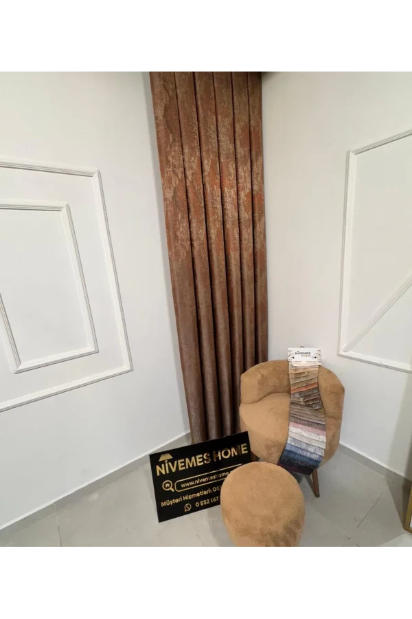 NİVEMESHOME PERA V-5305 1/3 SIK PİLELİ FON PERDE APM