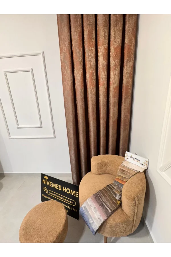 NİVEMESHOME PERA V-5305 1/3 SIK PİLELİ FON PERDE APM