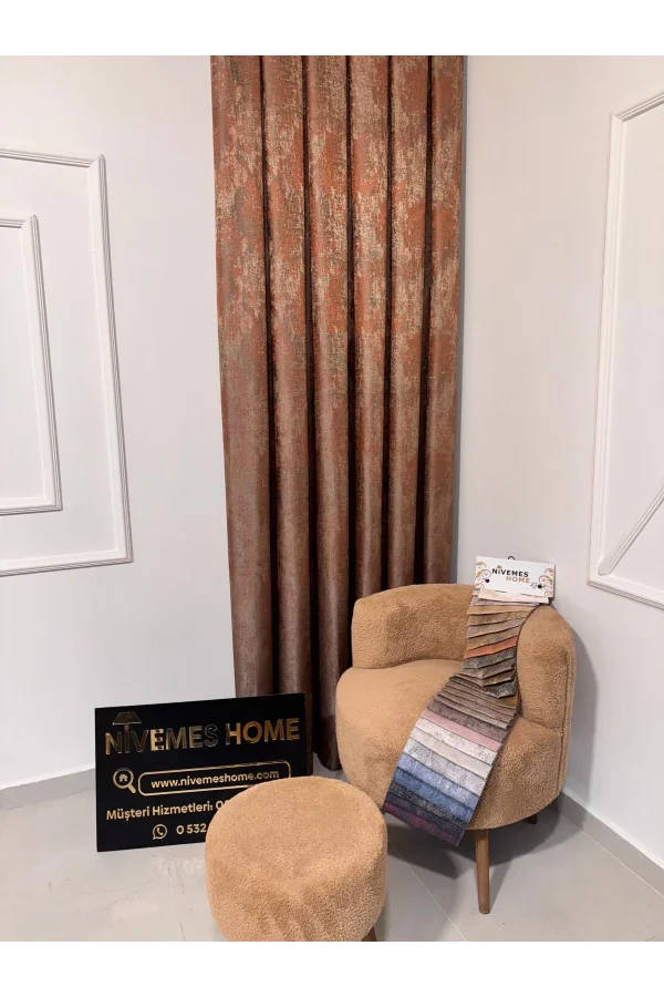 NİVEMESHOME PERA V-5305 1/3 SIK PİLELİ FON PERDE APM