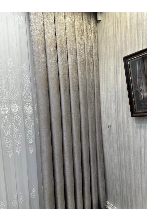 NİVEMESHOME PERA V-5401 1/3 SIK PİLELI TULLE TENDA APM