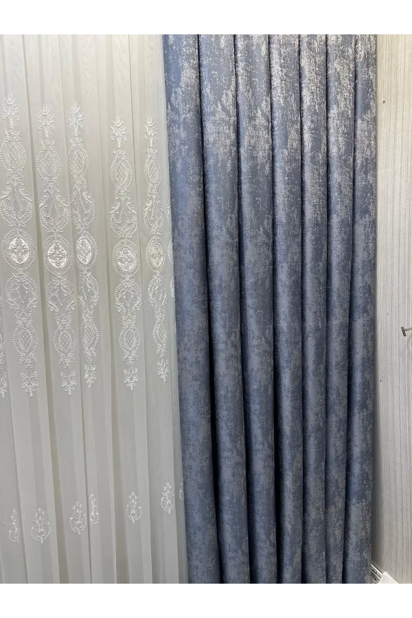 NİVEMESHOME PERA V-5502 1/3 SIK PİLELİ FON PERDE APM