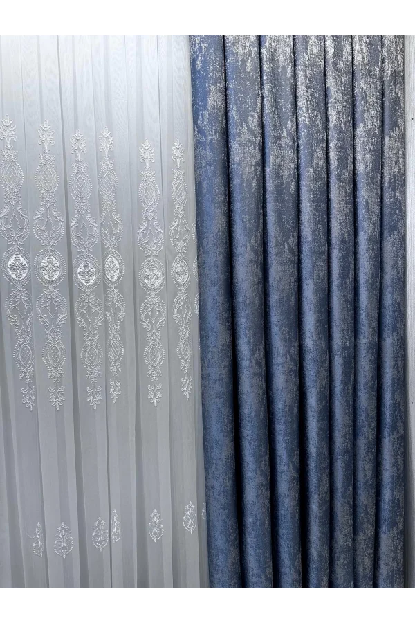 NİVEMESHOME PERA V-5502 1/3 SIK PİLELİ FON PERDE APM