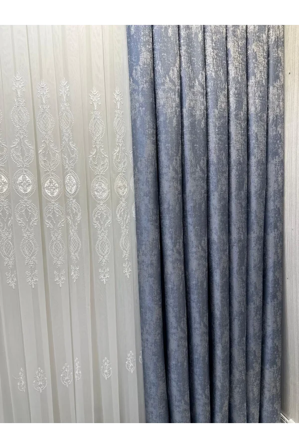 NİVEMESHOME PERA V-5502 1/3 SIK PİLELİ FON PERDE APM