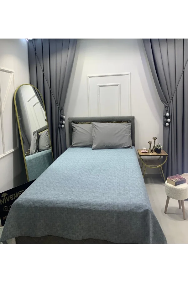 NİVEMESHOME PETROL 160X230 TEK PİKE ÖRTÜSÜ TEK KİŞİLİK