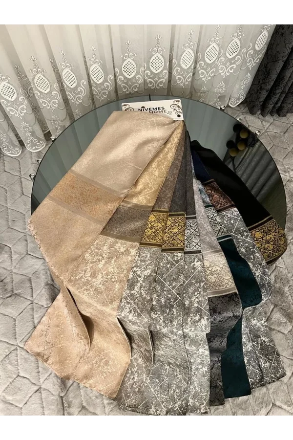 NİVEMESHOME RAVELLO ANTRASİT- GRİ 1/3 SIK PİLE FON PERDE APM