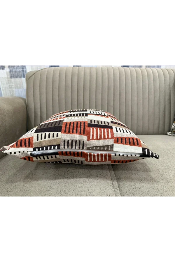 NİVEMESHOME RİTİM 02 KİREMİT (45X45) KIRLENT KILIFI