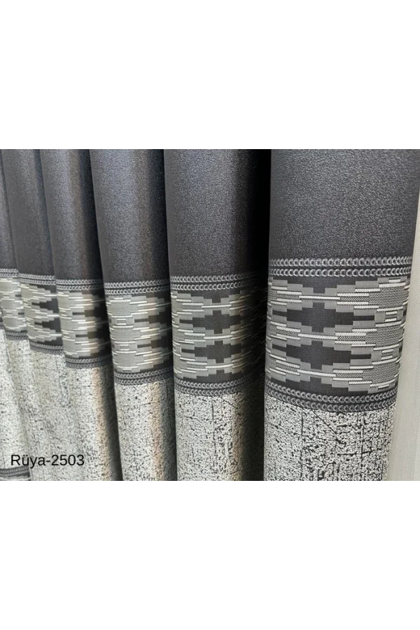 NİVEMESHOME МЕЧТА FT671477 АНТРАЦИТ V-2503 1/3 ТЕСНО ПОТЕРТЫЙ ЗАНАВЕС APM