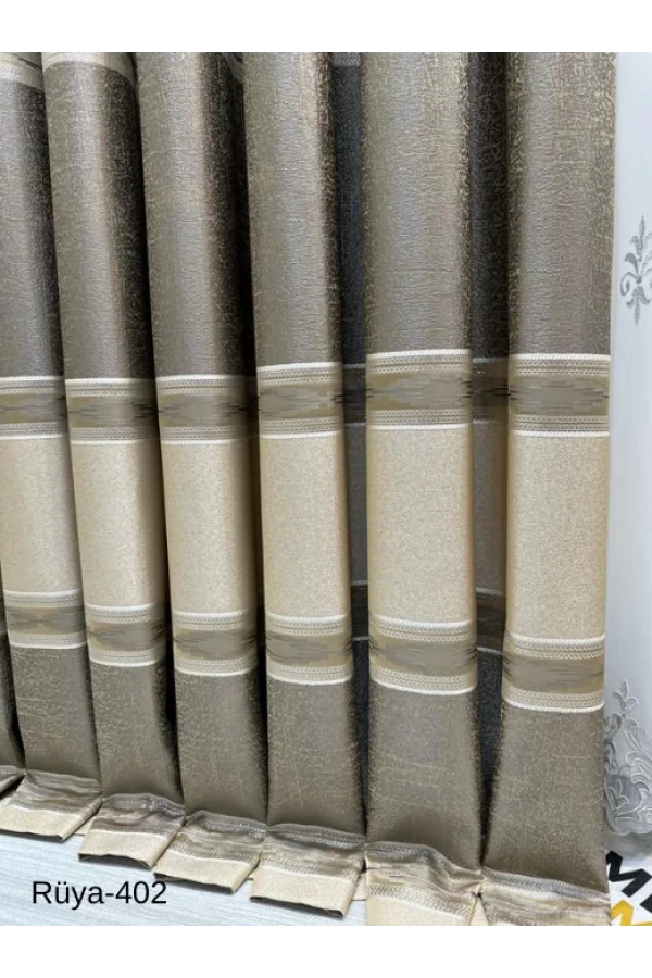 NİVEMESHOME TRAUM FT671477 VİZON V-402 1/3 DİKTİRGEN FON PERDE APM