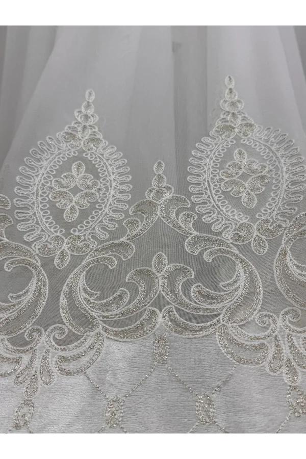 NIVEMESHOME SAFIR TERCIOPELO ORO 1/3 TÜL PERDE