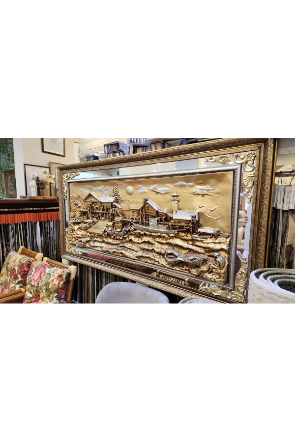 NİVEMESHOME SAHİL ÇERÇEVELİ 154X78 TABLO
