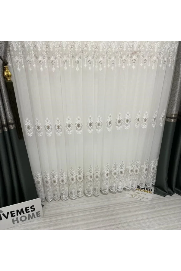 NİVEMESHOME SANTOLİNA 2846 1/3 SIK PİLELİ TÜLLVORHANG APM